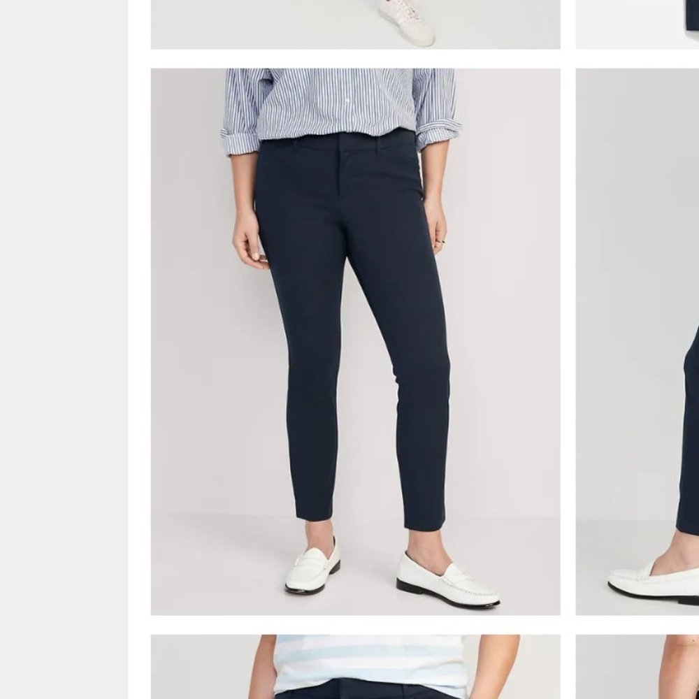 Old Navy Pixie Midrise Navy Blue Pants